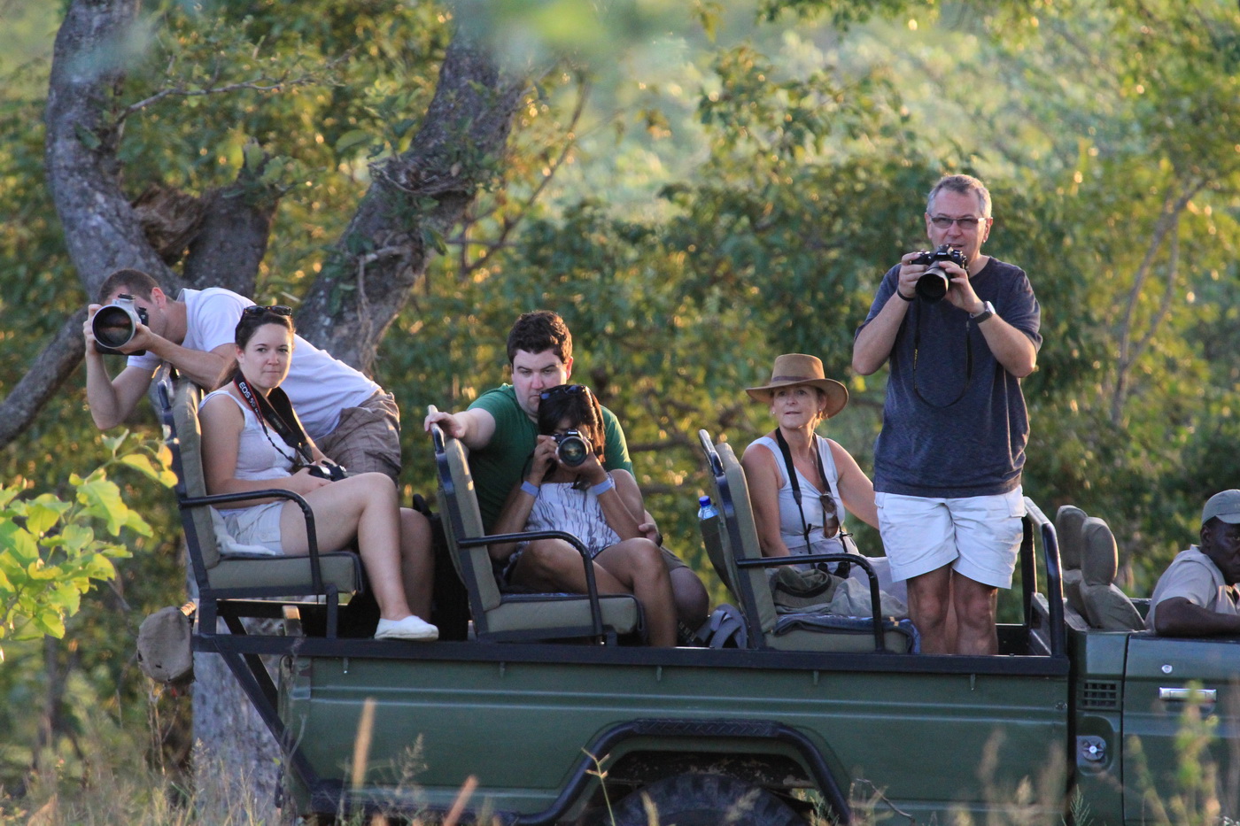 Family on Safari